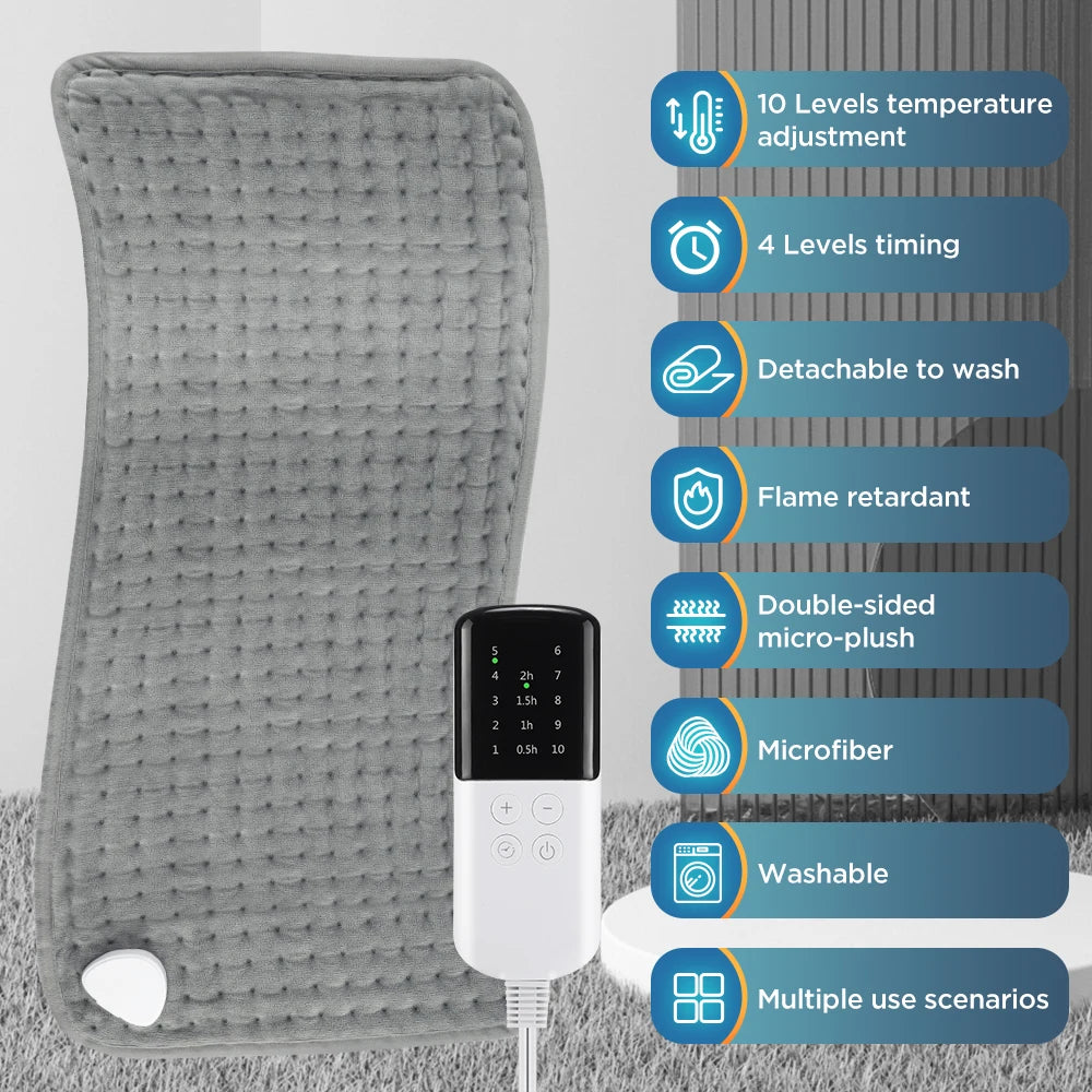 ThermaFlex: Electric Heating Pad for Back, Neck, Shoulder, etc.